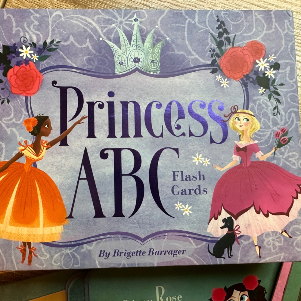 New Princess ABC Alphabet Flashcards Brigette Barrager Kid Child Games